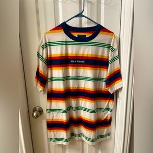 40s & shorties striped oversized t-shirt